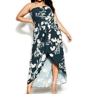 City Chic. Fresh Floral Maxi Dress.